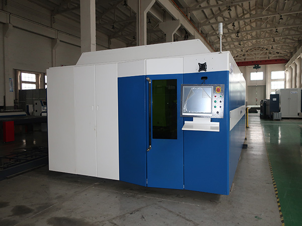 Cover-enclosed Exchange pallet CNC Metal Fiber Laser Pipe Tube Cutting Machine Price